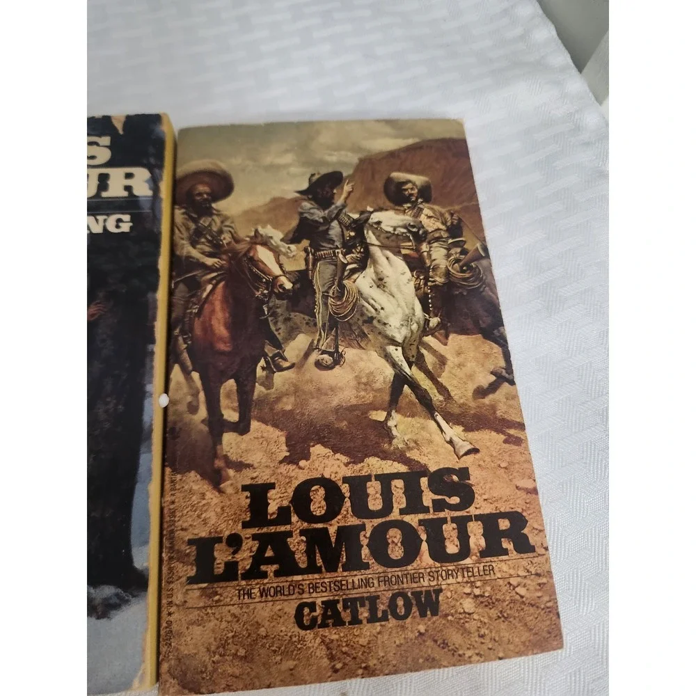 Louis L'Amour Western Paperback Book Lot The Man Called Noon Proving Trail Catlo